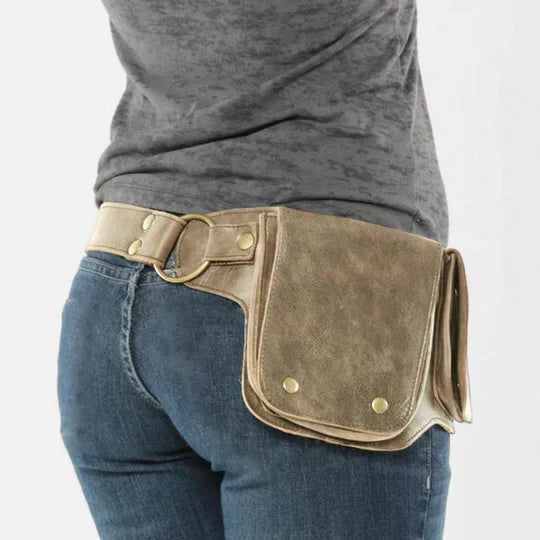 Hinka - Belt Bag Flap Pocket Waist Pouch
