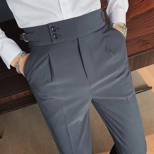 Rolf | Pleated Trousers With Side Adjusters