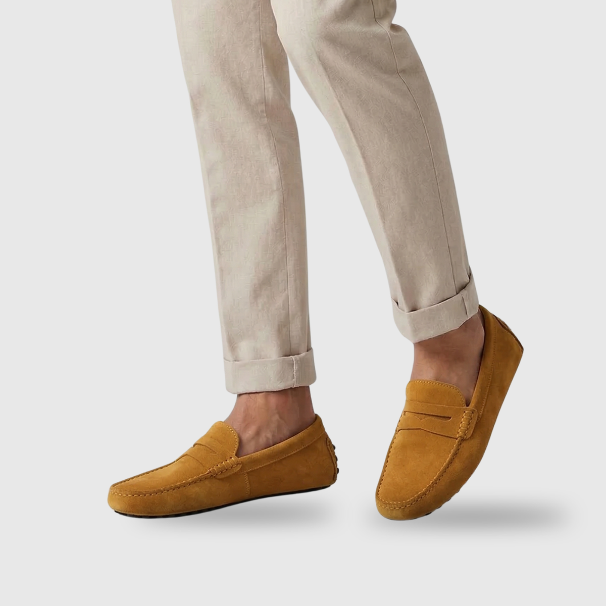 Vortexedge | Suede Slip-On Moccasins with Flexible Sole