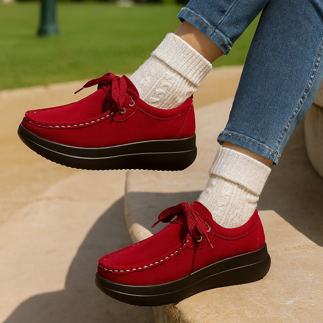 Tonja – Lace Up Slip On Walking Shoes