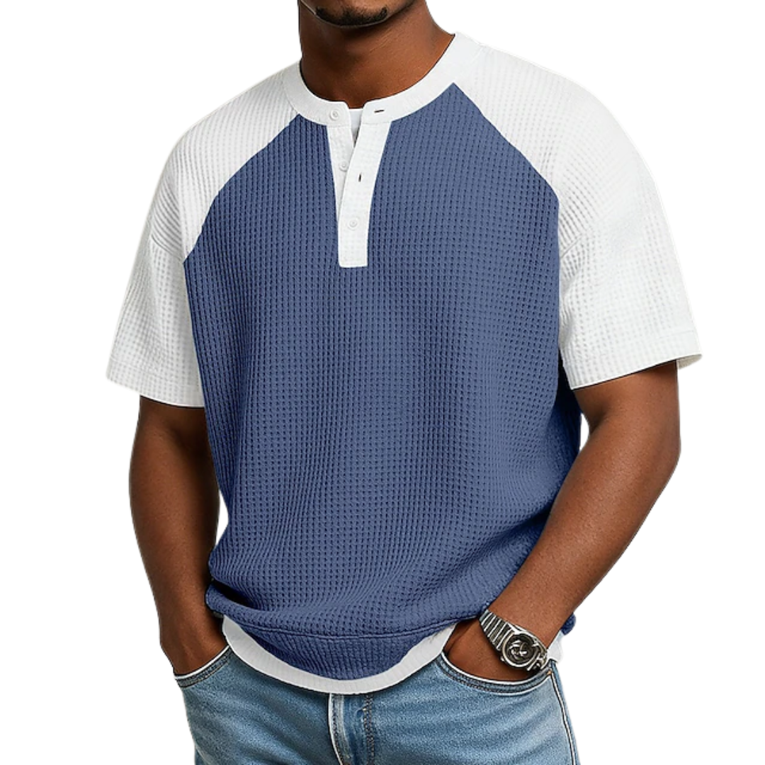 Jayz | Short Sleeve Waffle Henley T-Shirt