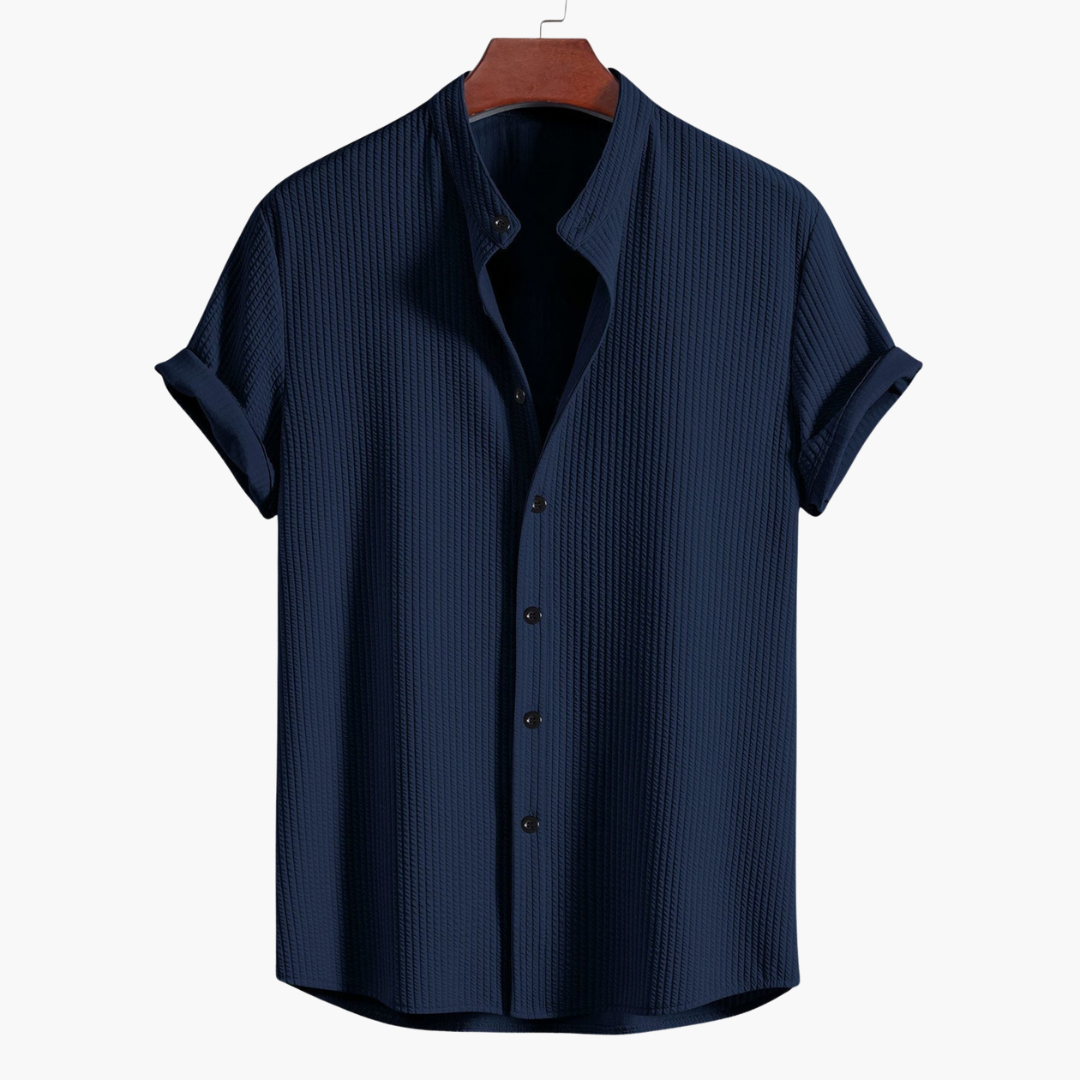 Geoffrey | Textured Short Sleeve Button Shirt