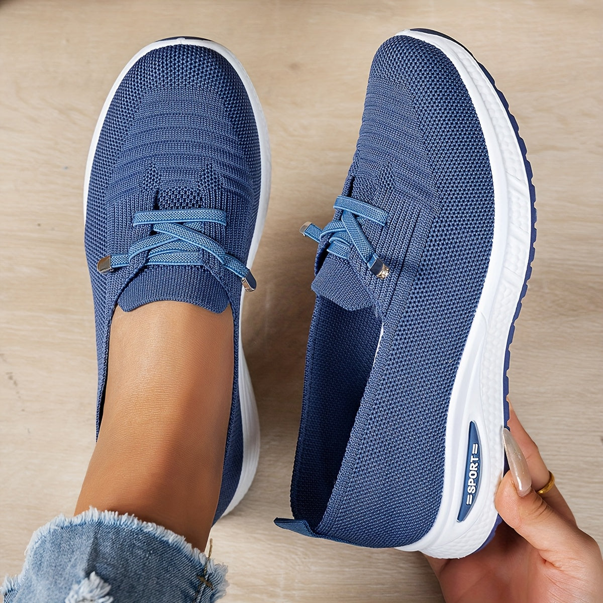 Olympe | Mesh Slip-On Walking Sneakers