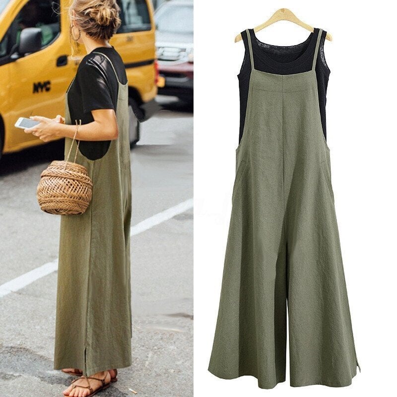 Jurina | Sleeveless Oversized Wide Leg Jumpsuit