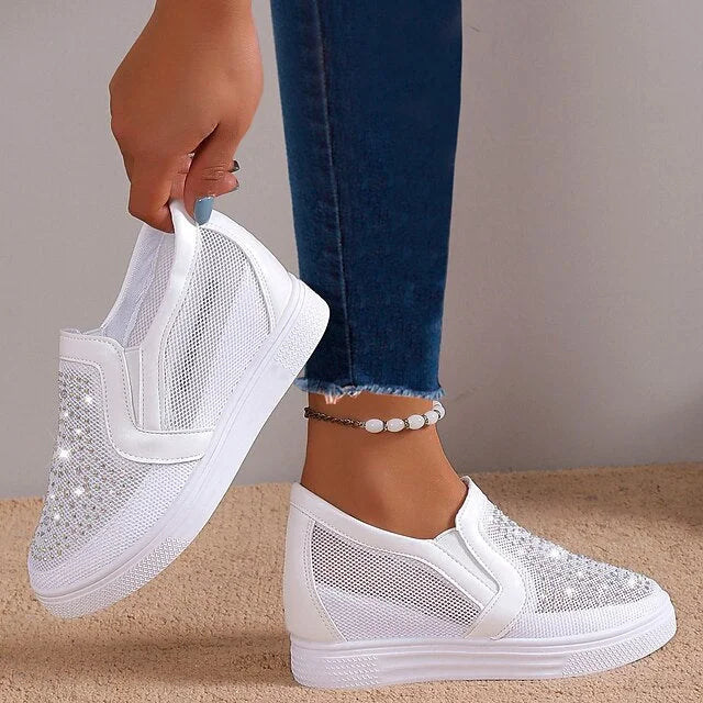 Ormira | Mesh Platform Slip-On Sneakers