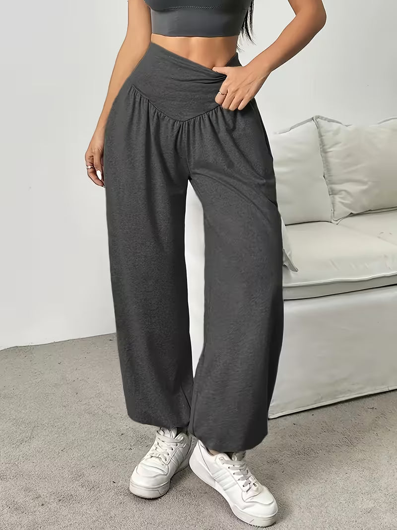 Elenina | Wide Leg High Waist Pants for Comfort