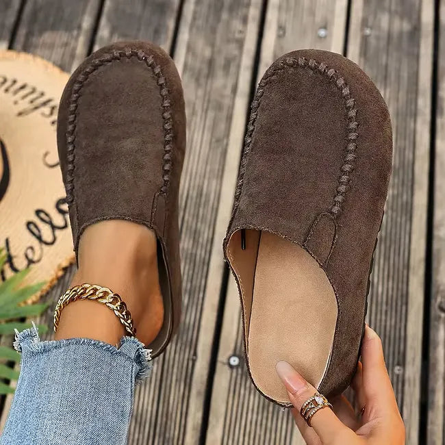 Wendi | Slip-On Closed Toe Suede Clogs