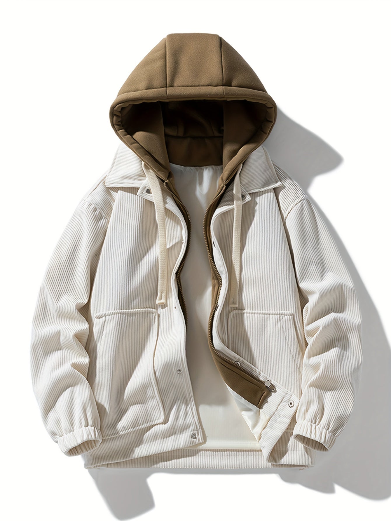 Jacques | Hooded Long Sleeve Corduroy Jacket