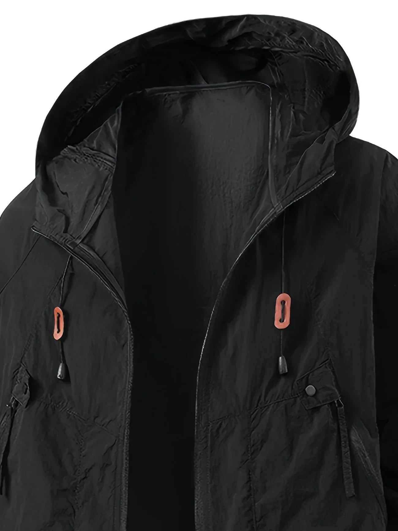 Vrenda | Hooded Lightweight Zip Front Windbreaker Jacket