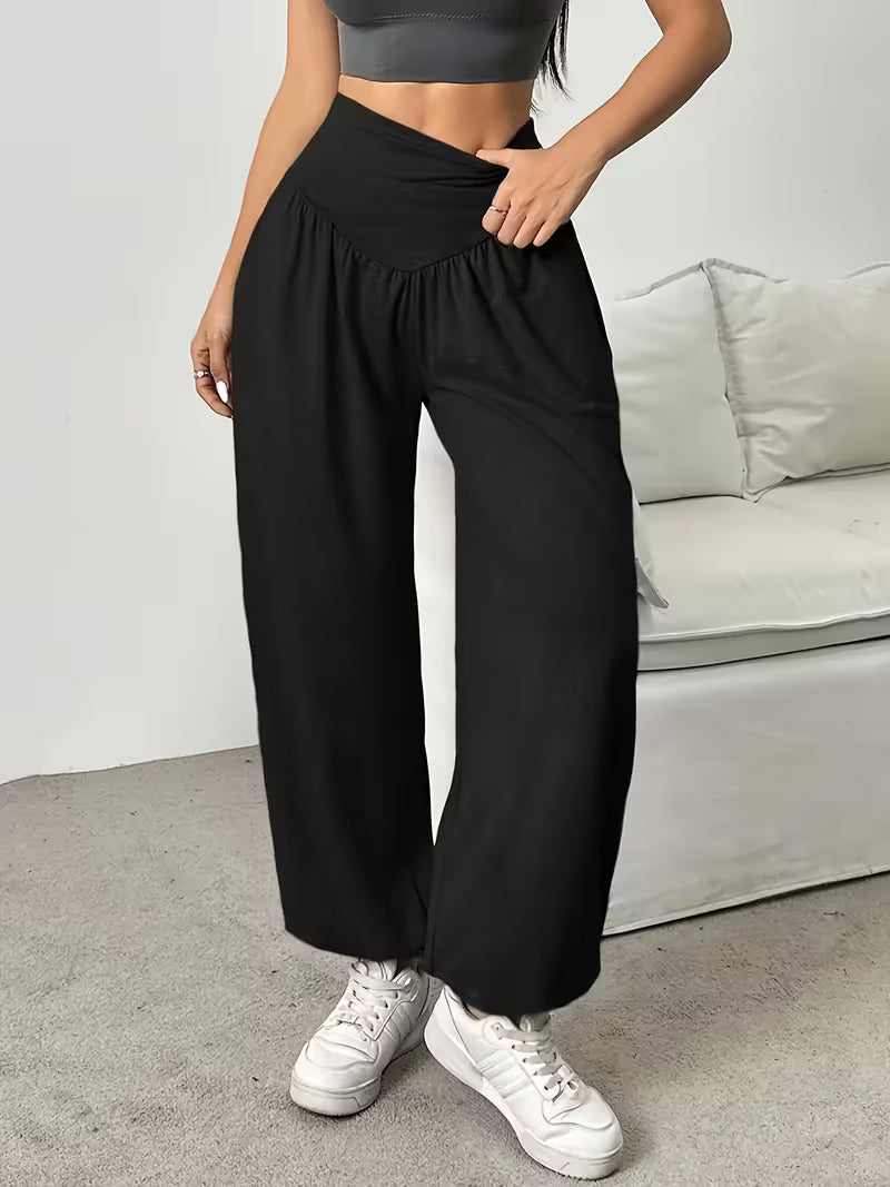 Elenina | Wide Leg High Waist Pants for Comfort