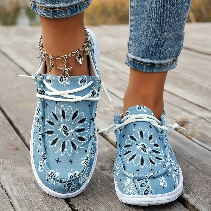 Isavella | Floral Pattern Slip-On Casual Shoes