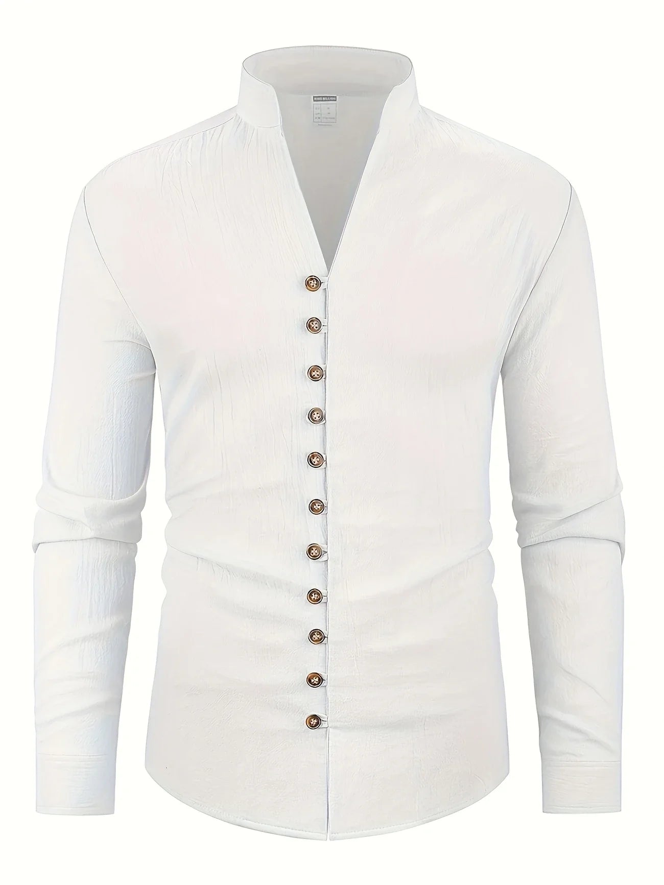 Shayne | Stand Collar Button Front Shirt