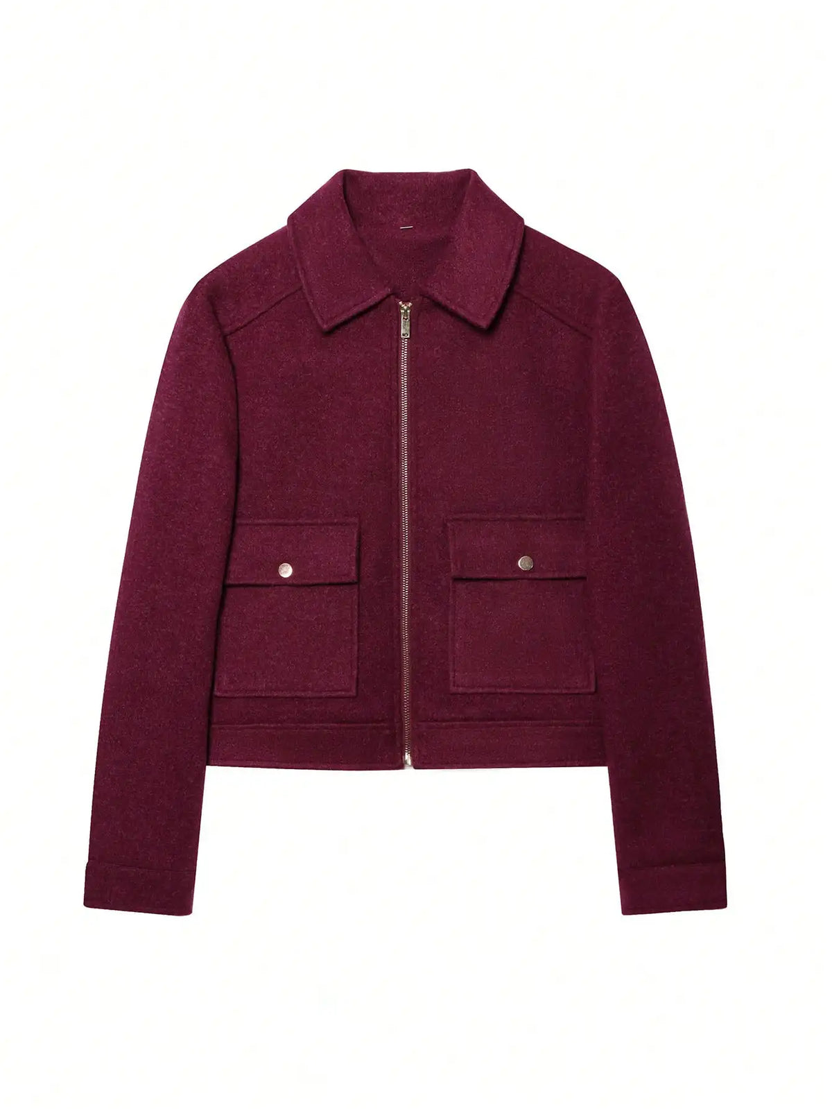 Lindsay | Coat Stand Collar Asymmetrical Button Front