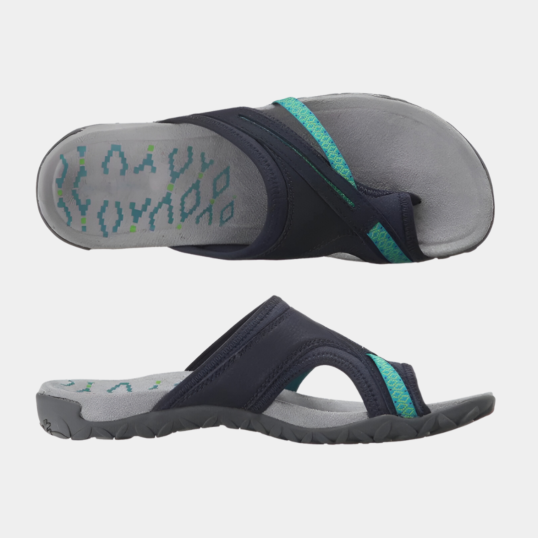 Afonina | Open Toe Thong Slide Sandals