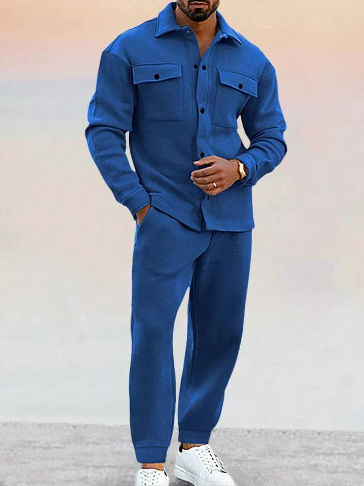 Vortexglide | Structured Overshirt and Tapered Pants Set
