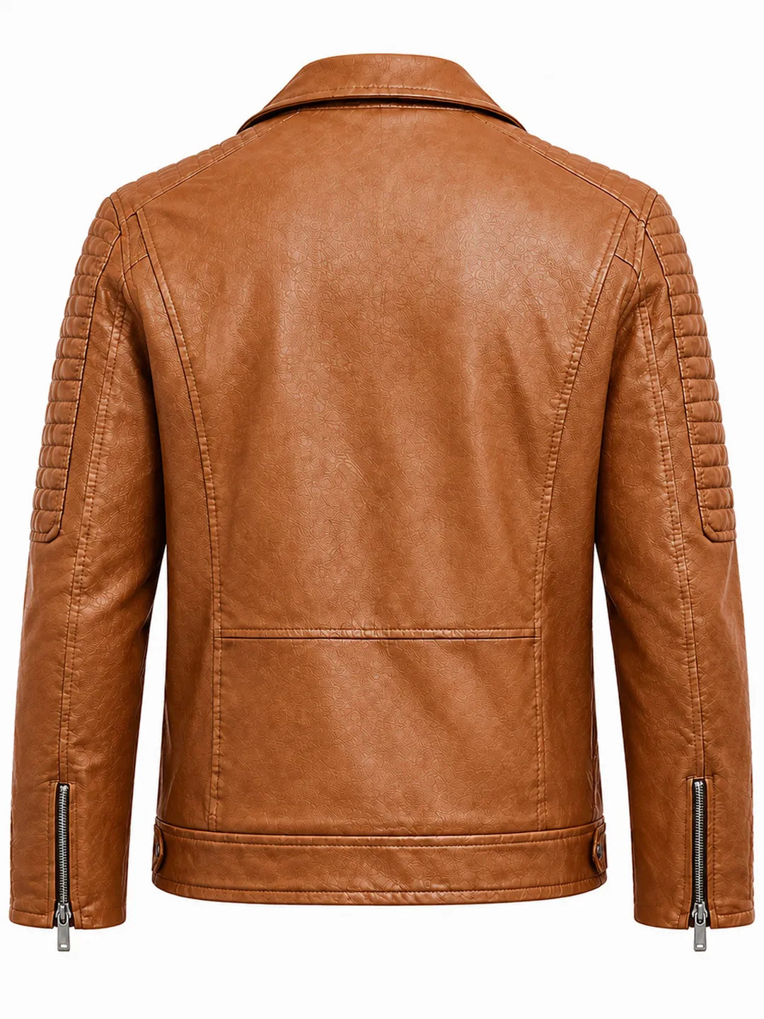 Kathryn | Jacket with Asymmetric Zip and Quilted Sleeves
