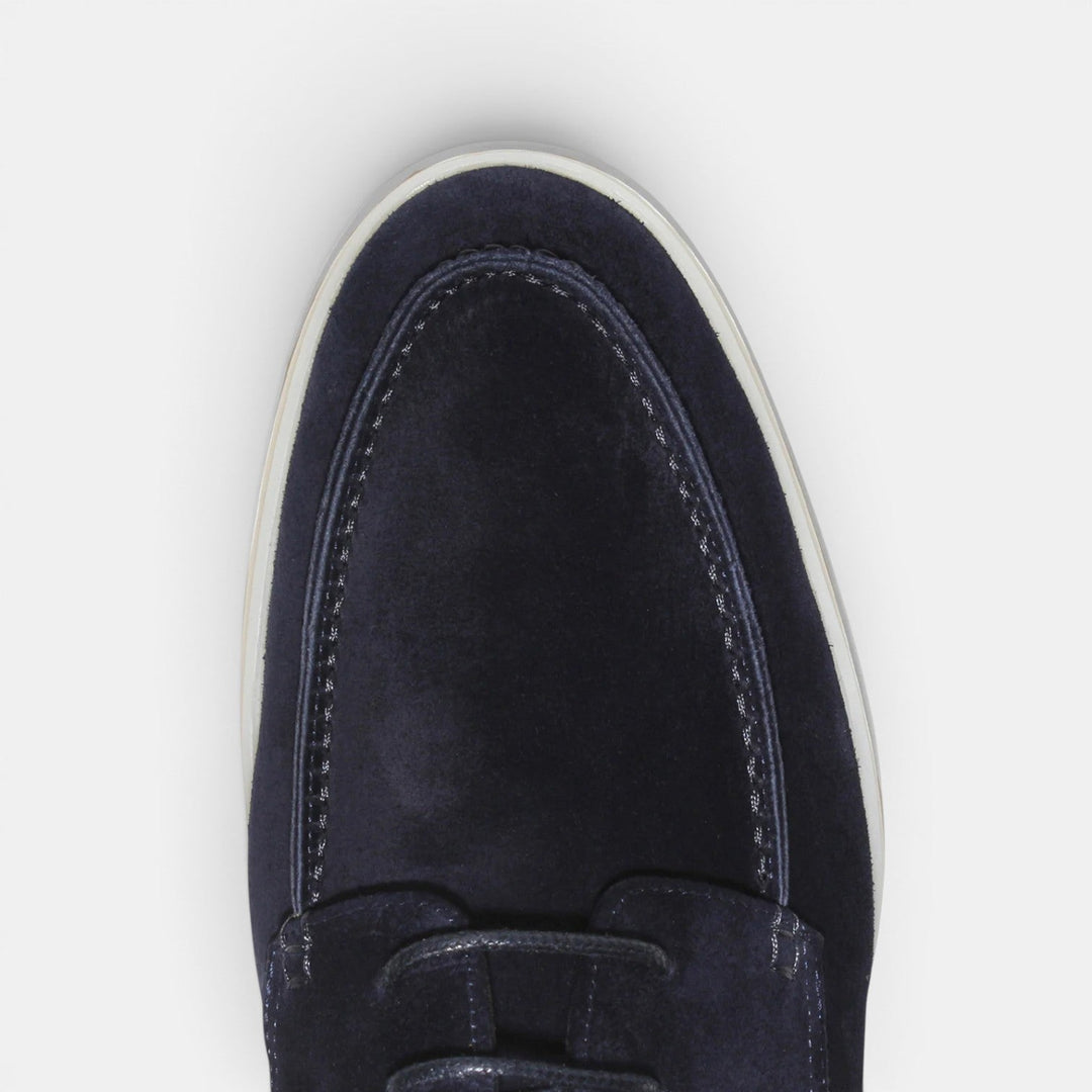 Lilian | Shoes Navy Lace Up Moc Toe Style