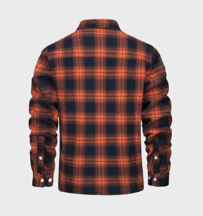 Malmo | Plaid Fleece Lined Button Front Shirt