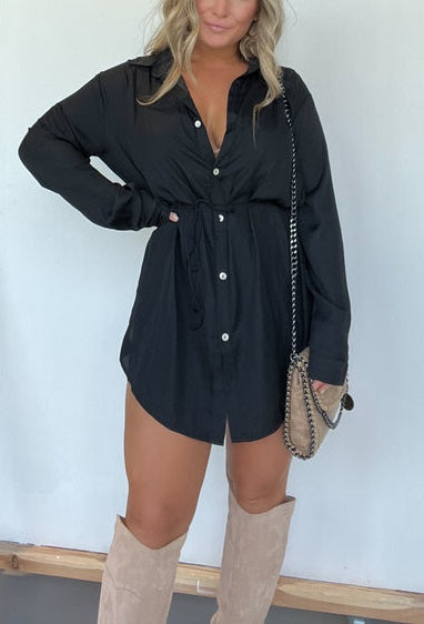 Giulia | Loose Turn-Down Collar Shirt Shorts Set
