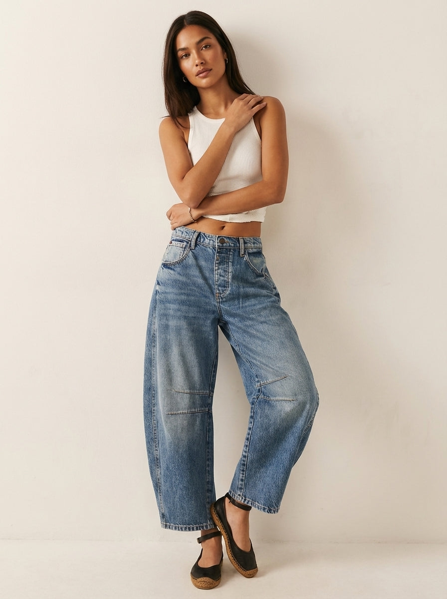 Samira | Relaxed Fit High Waist Jeans