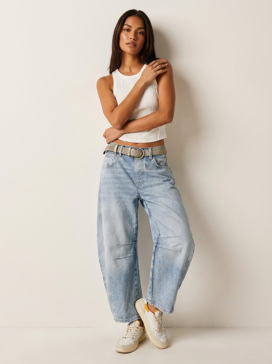 Samira | Relaxed Fit High Waist Jeans