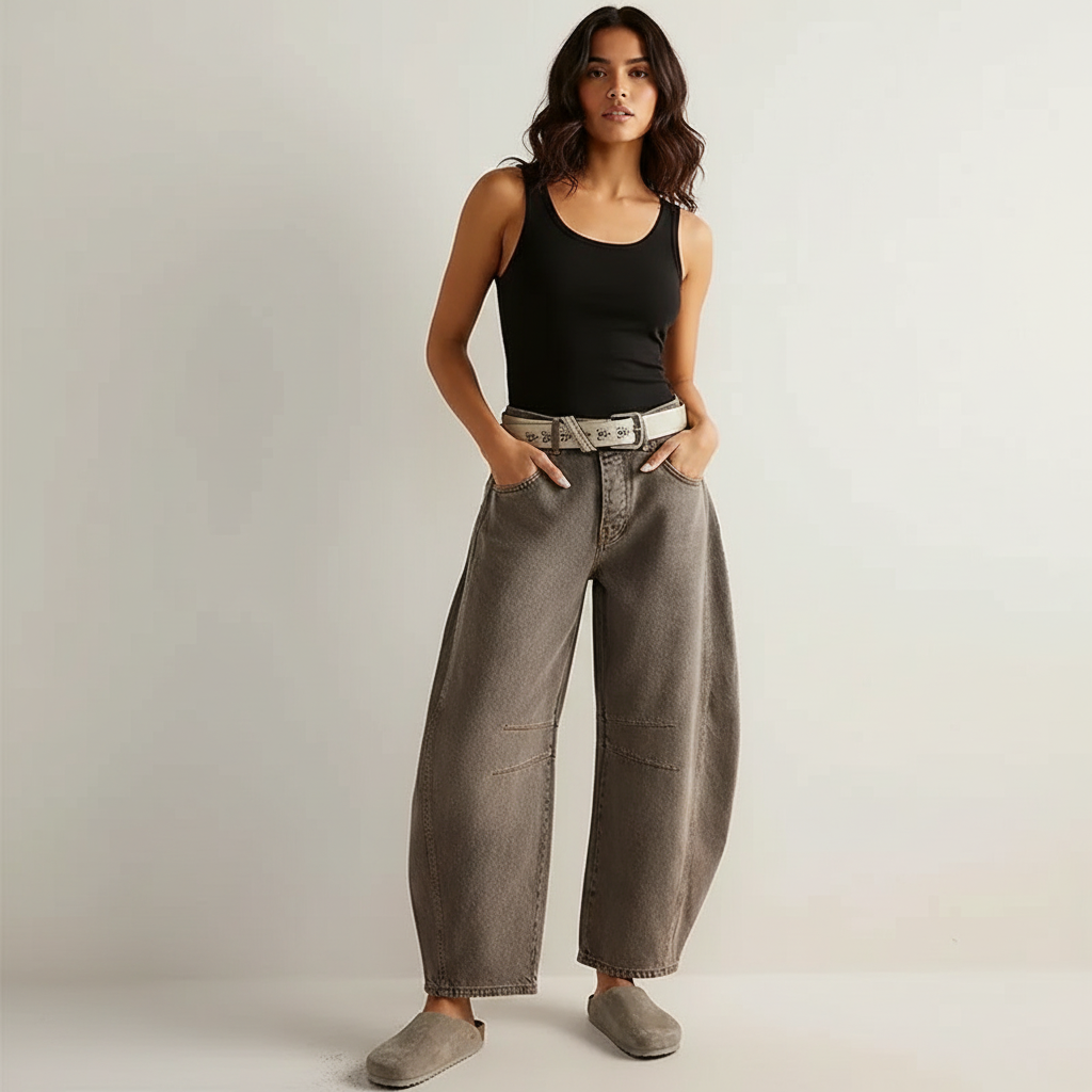 Samira | Relaxed Fit High Waist Jeans