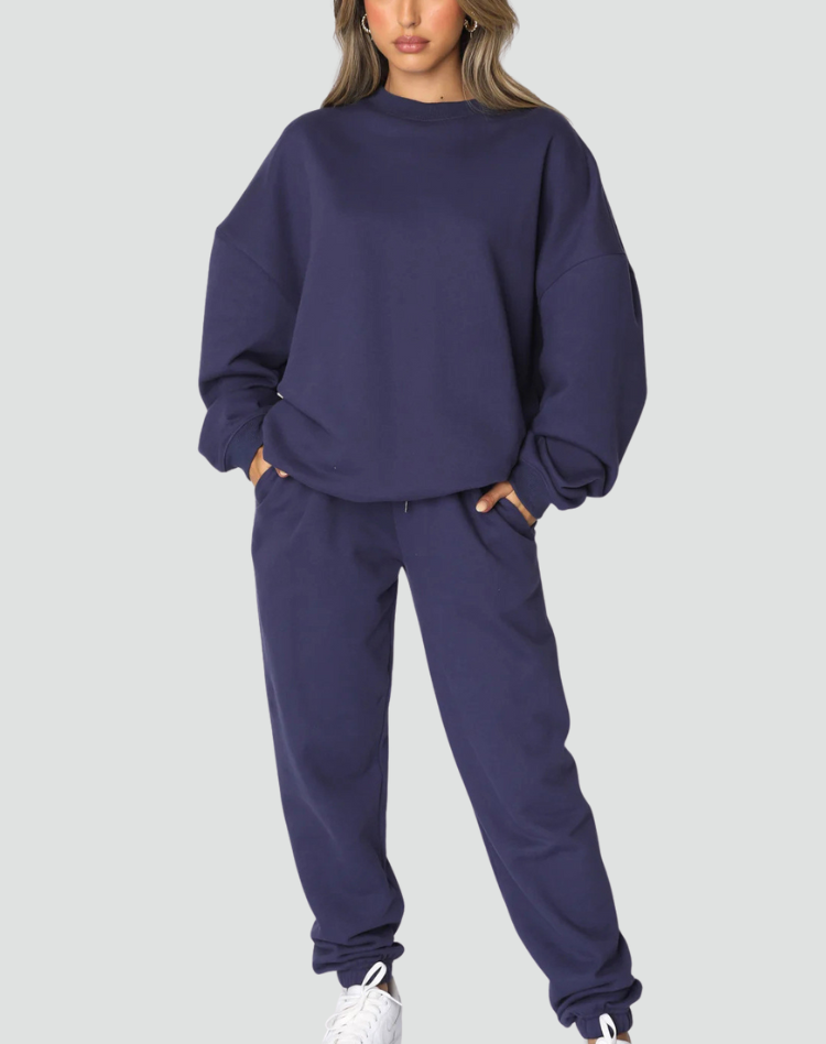 Mileelella | Knitted Lounge Set with Sweater and Pants