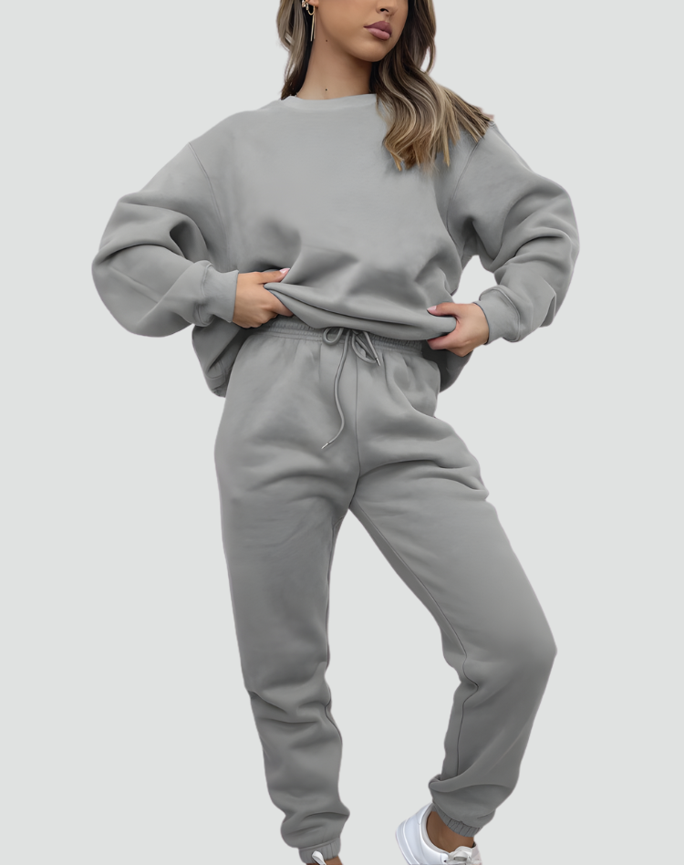 Mileelella | Knitted Lounge Set with Sweater and Pants