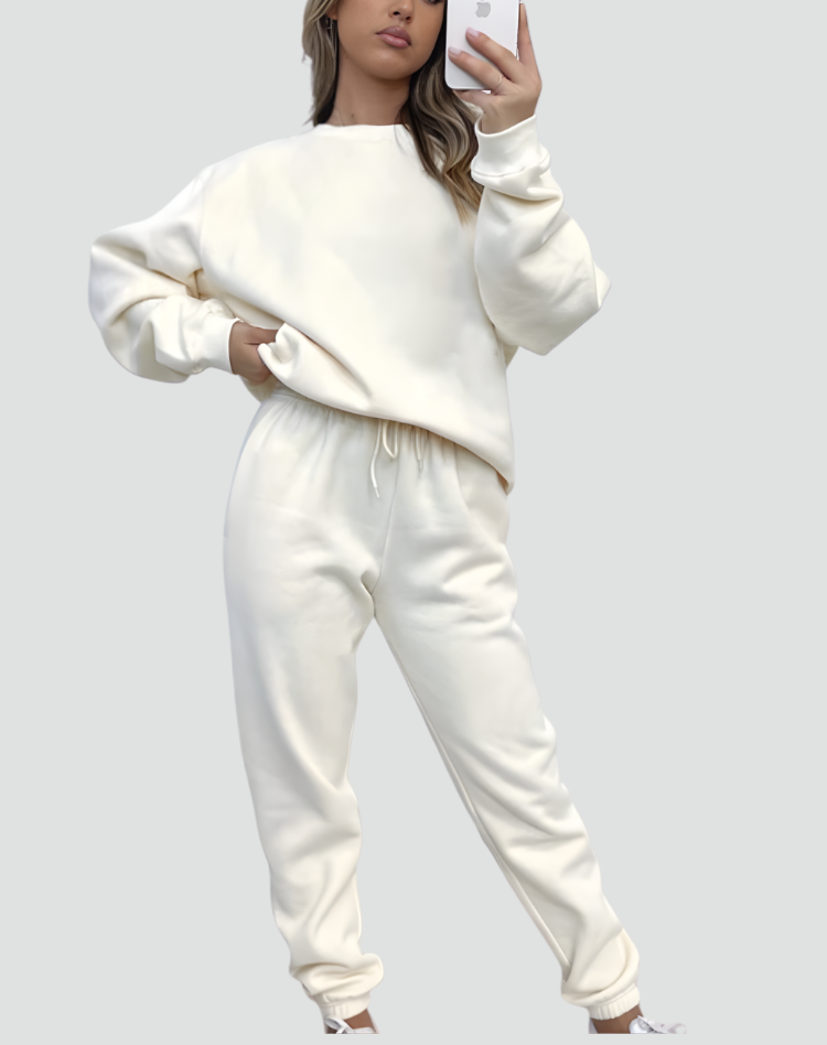 Mileelella | Knitted Lounge Set with Sweater and Pants