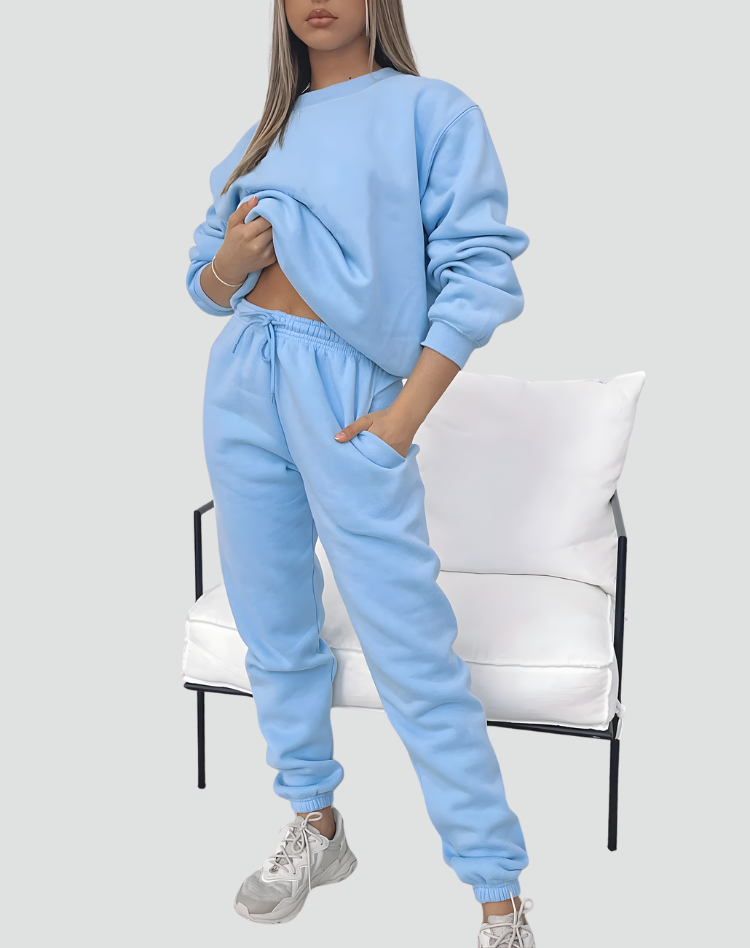 Mileelella | Knitted Lounge Set with Sweater and Pants