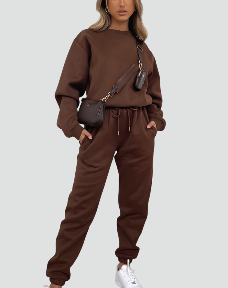 Mileelella | Knitted Lounge Set with Sweater and Pants