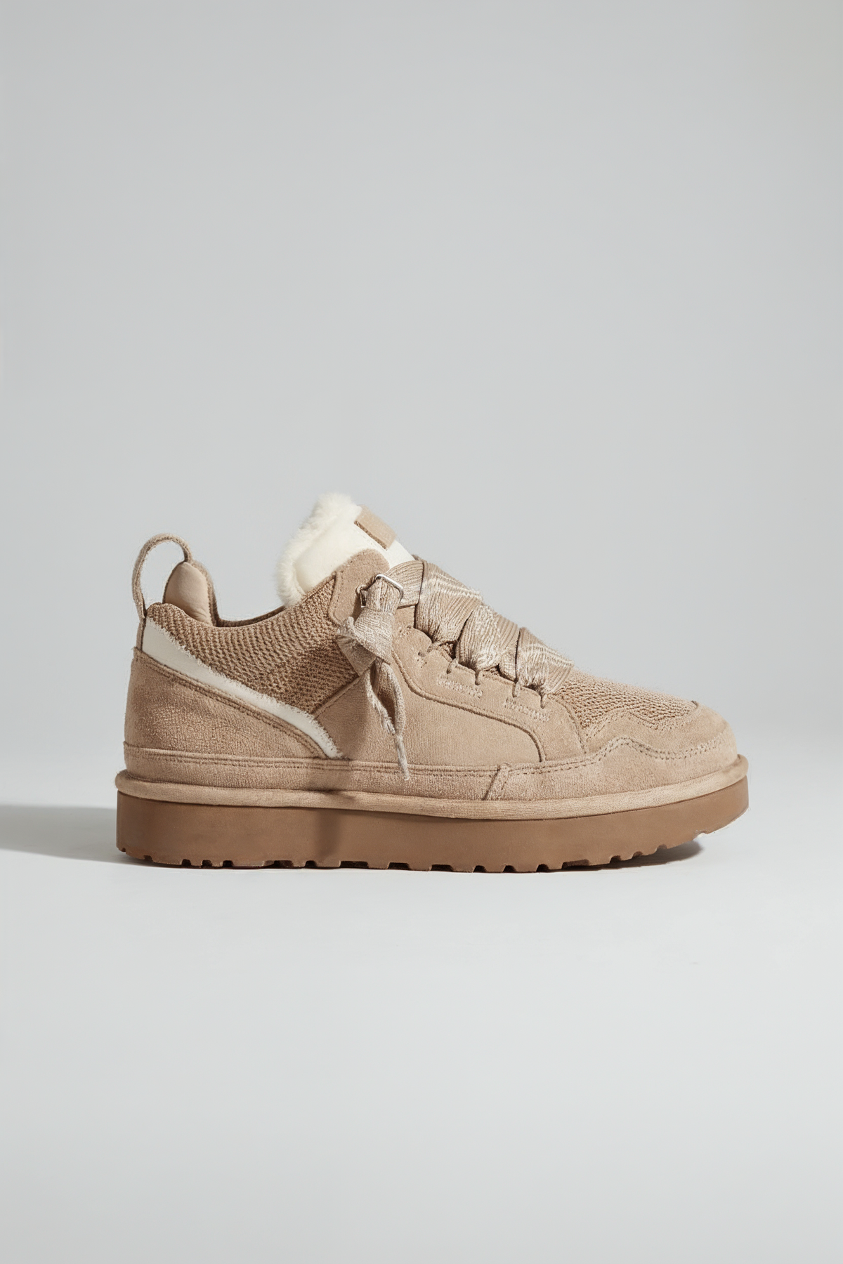 Natalja | Sneakers With Plush Trim and Platform Soles