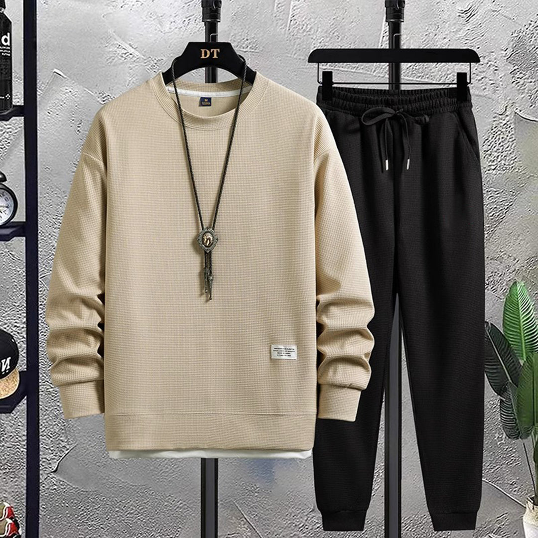 Bowen | Tracksuit With Crewneck Top and Cuffed Joggers