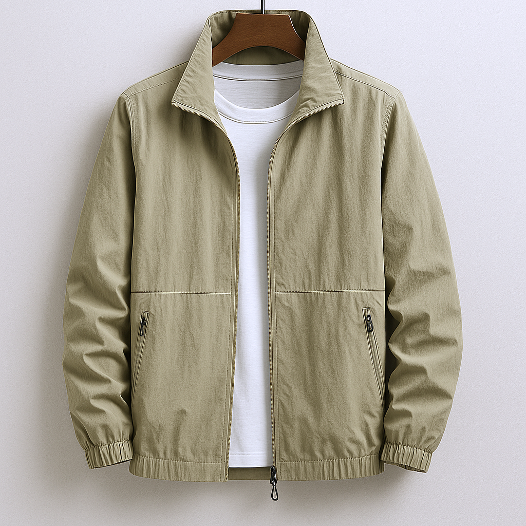 Granville | Jacket Lightweight Stand Collar Zip Front