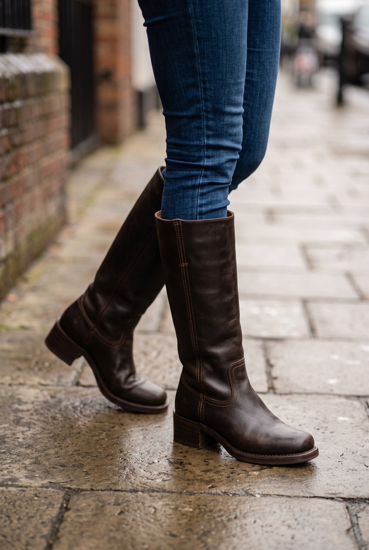 Sophia | Boots With Tall Shaft and Block Heel