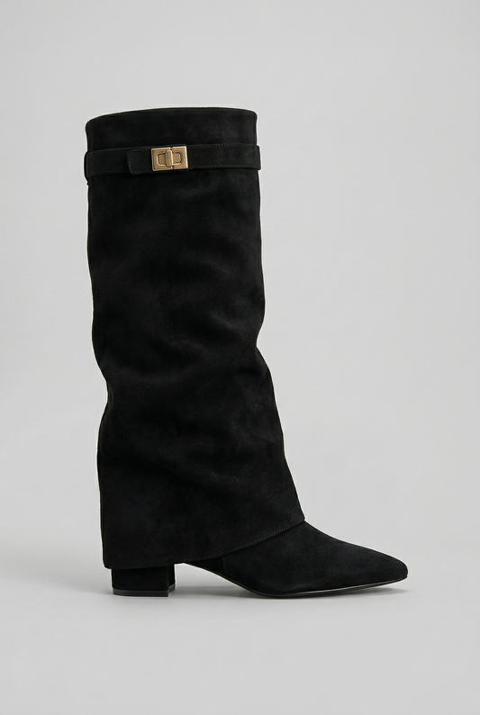 Sibylle | Boots With Pointed Toe and Block Heel