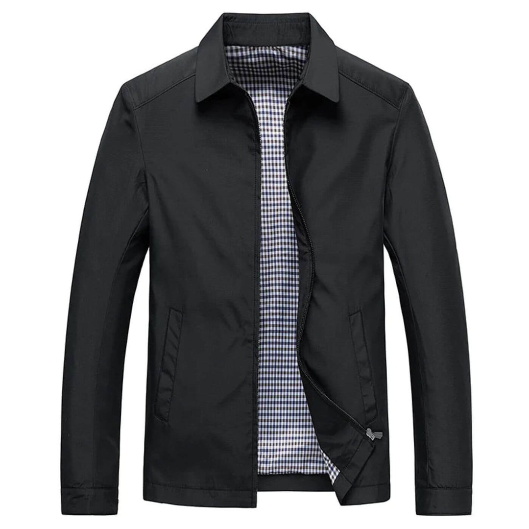 Higinio | Long Sleeve Zip Front Collared Jacket