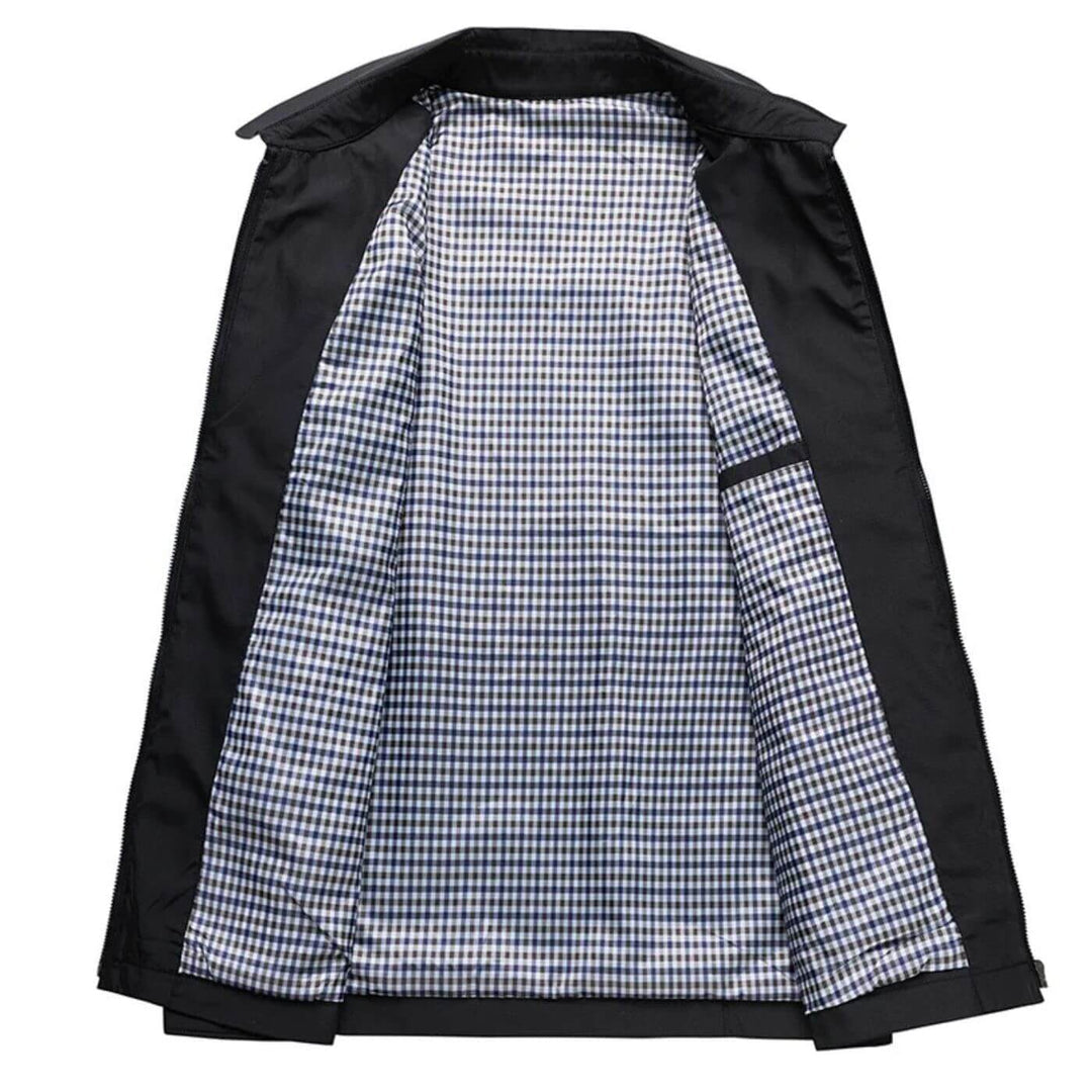 Higinio | Long Sleeve Zip Front Collared Jacket