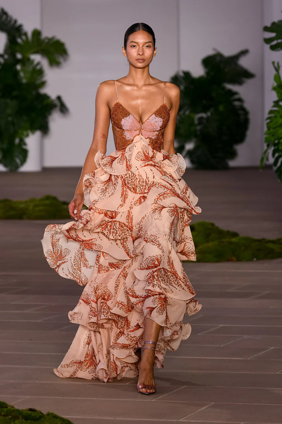 Ameliah | Floral Print Tiered Maxi Dress