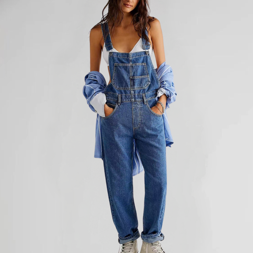 Jacqui | Straight Leg Dungaree Overalls