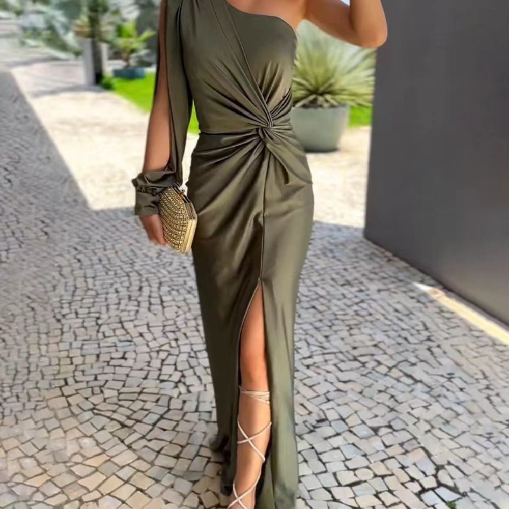 Nanette |One Shoulder Ruched Dress