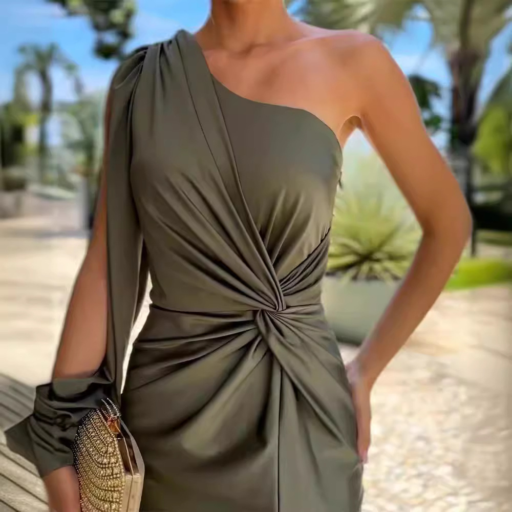 Nanette |One Shoulder Ruched Dress