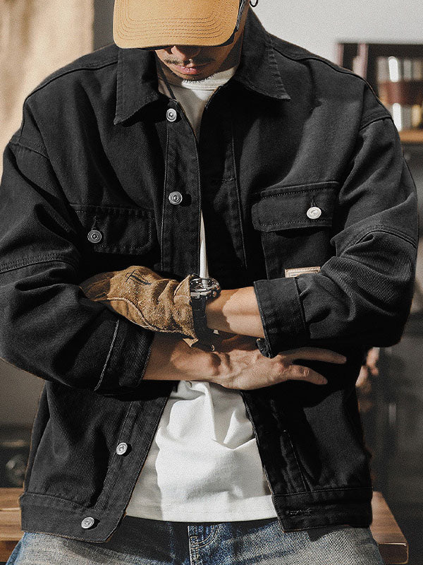 Wibun | Jacket With Button Front and Flap Pockets