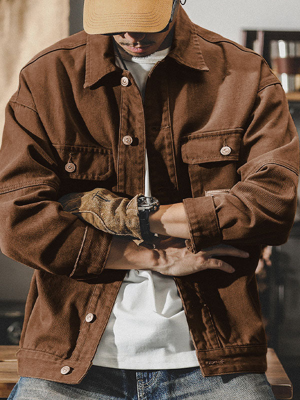 Wibun | Jacket With Button Front and Flap Pockets