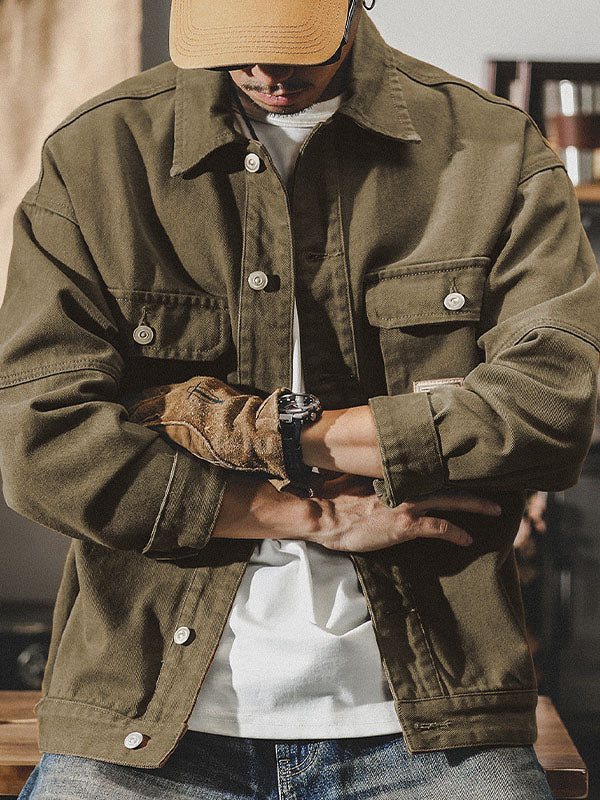 Wibun | Jacket With Button Front and Flap Pockets