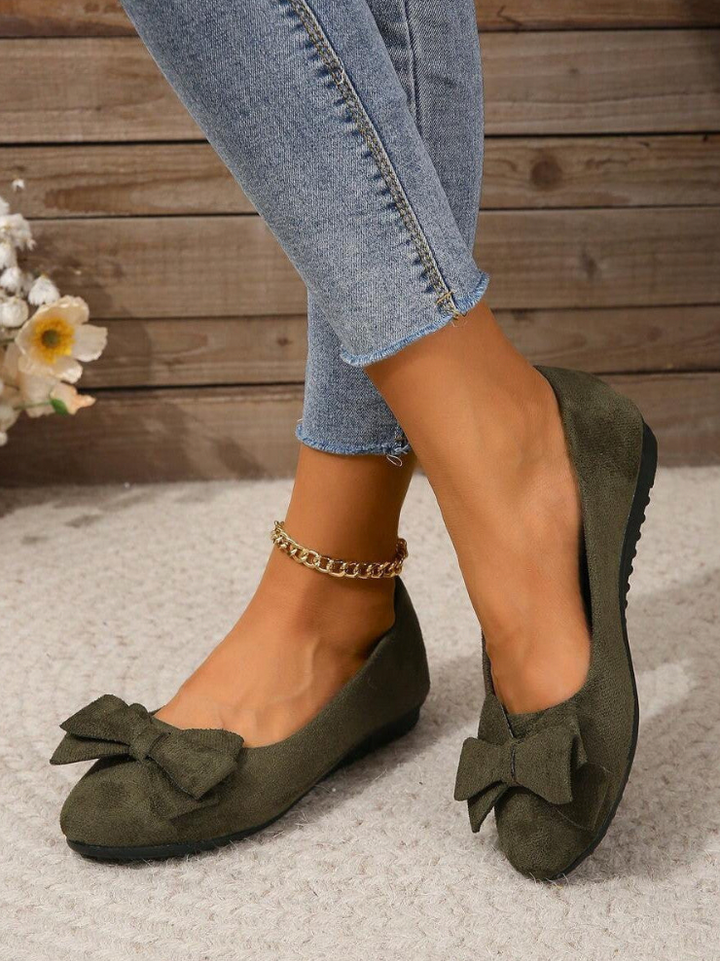 Yasia - Ballet Flats Bow Slip On Shoes