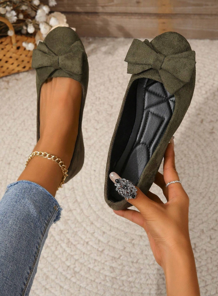 Yasia - Ballet Flats Bow Slip On Shoes