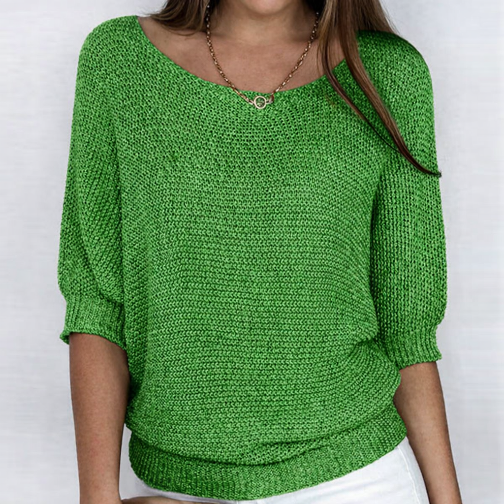 Luigia | Luigia Knitted Sweater with Boat Neck