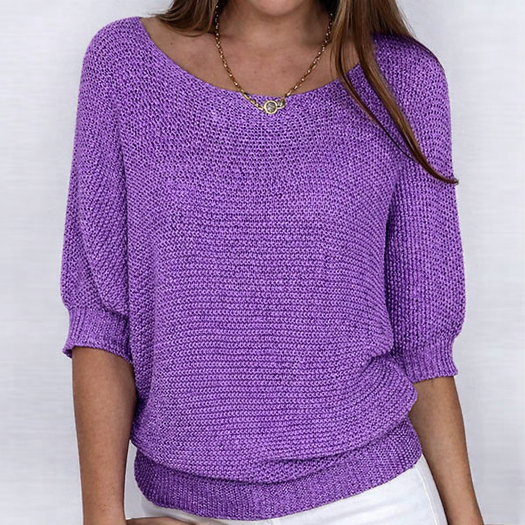 Luigia | Luigia Knitted Sweater with Boat Neck