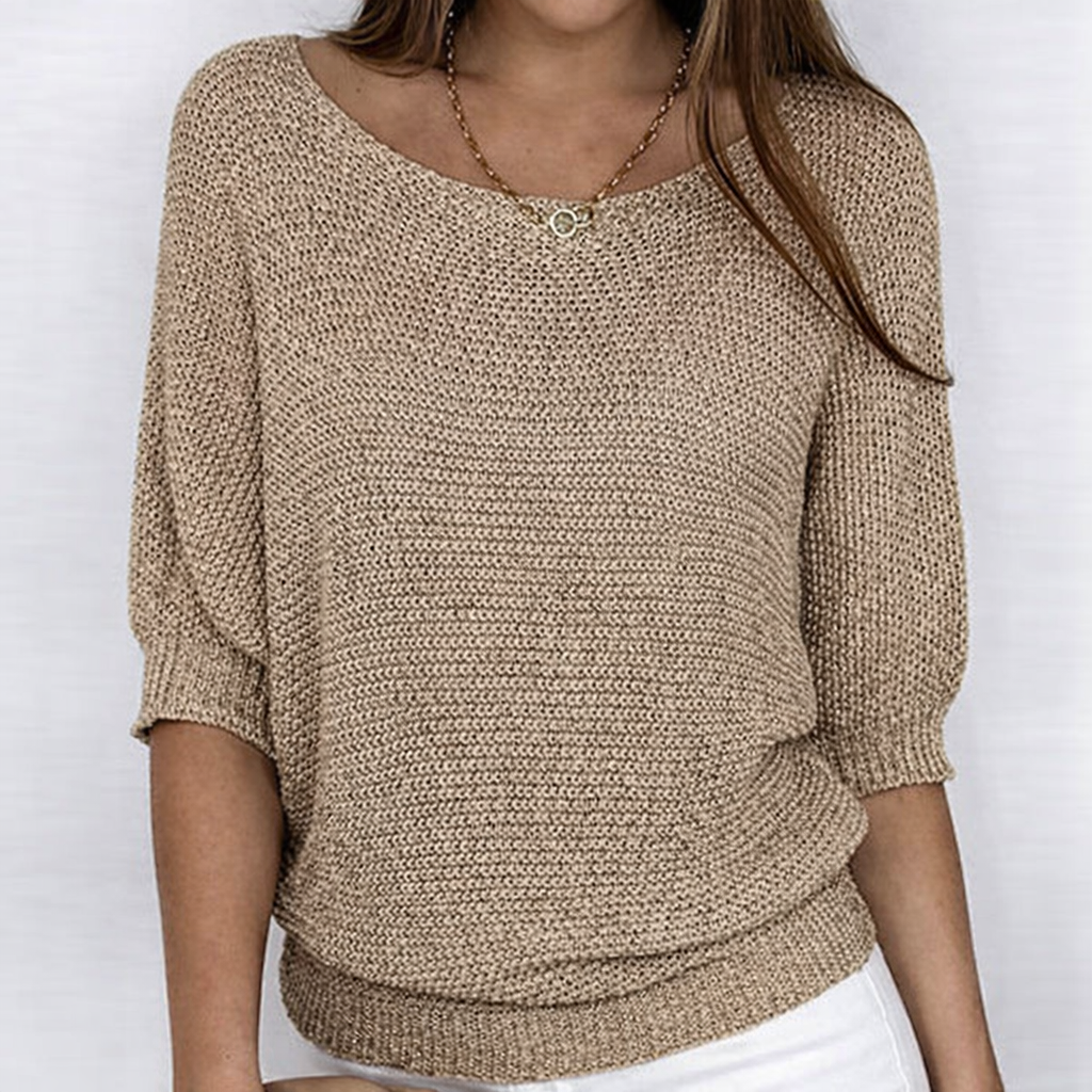 Luigia | Luigia Knitted Sweater with Boat Neck